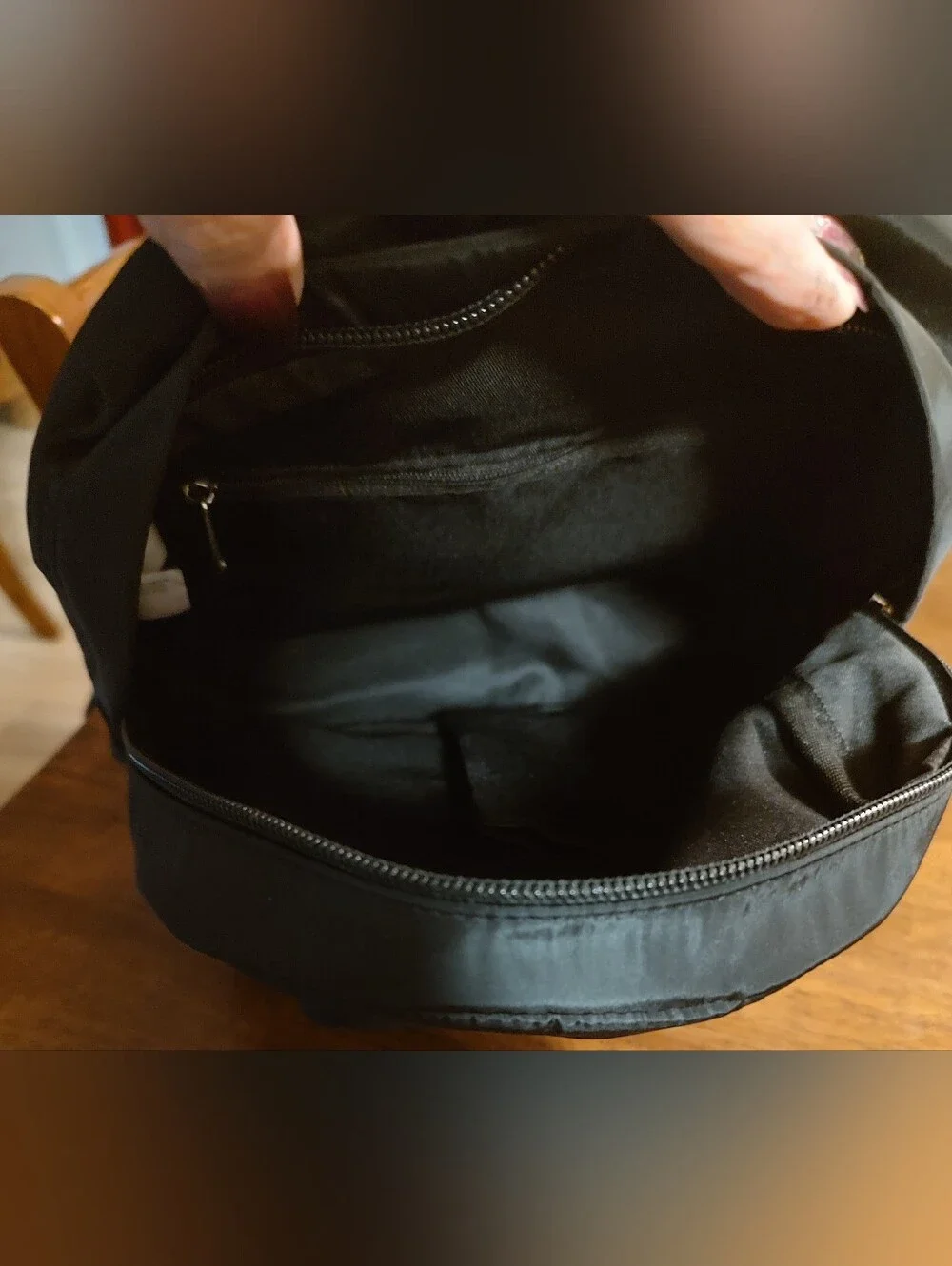Classic Black Women’s Nylon Backpack - Sleek Everyday Carry